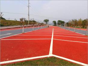 重慶南坪迎龍3100㎡彩色混凝土停車場(chǎng)